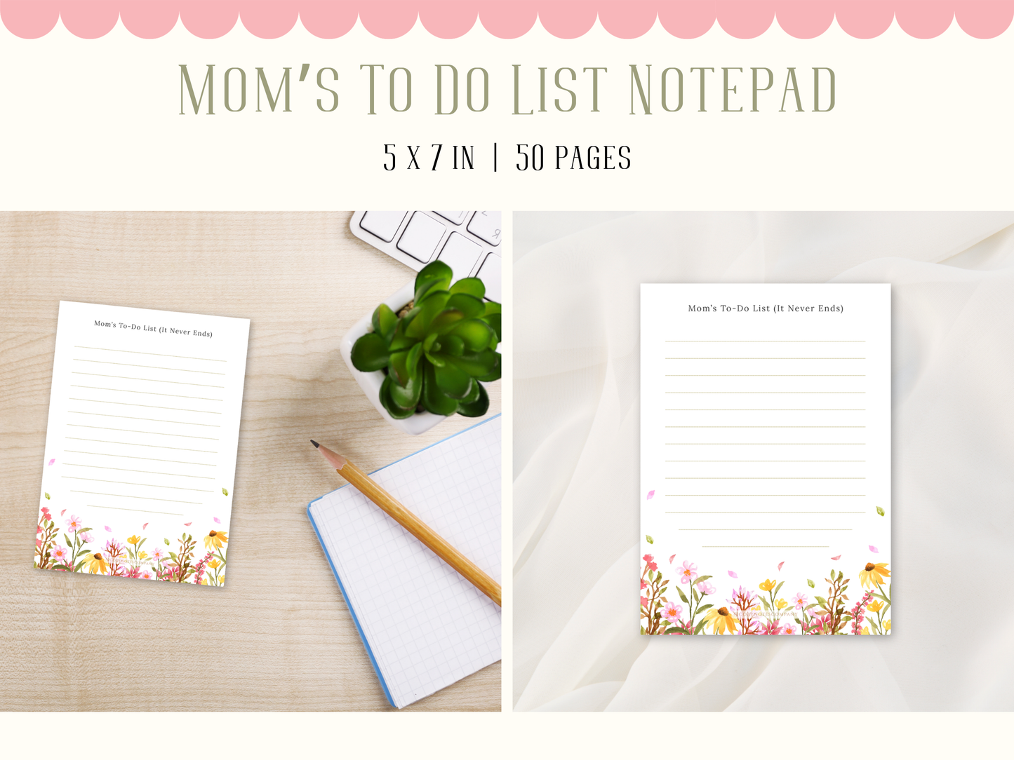 Mom's To Do List Notepad