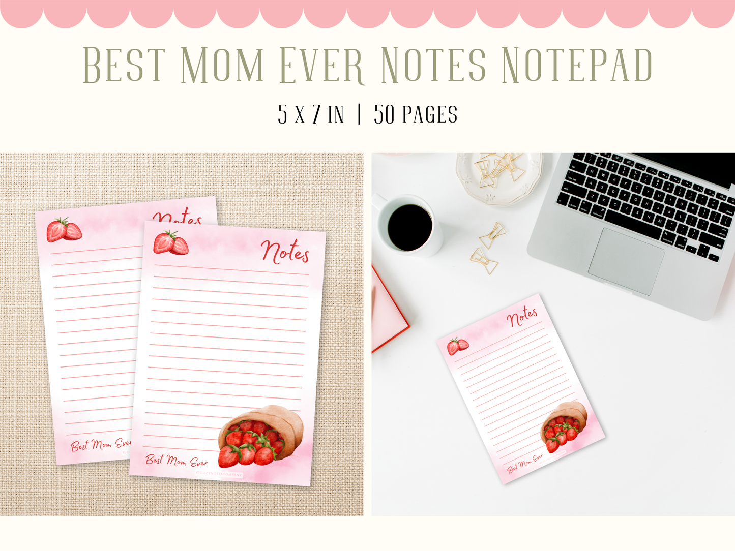 Best Mom Ever Notes Notepad