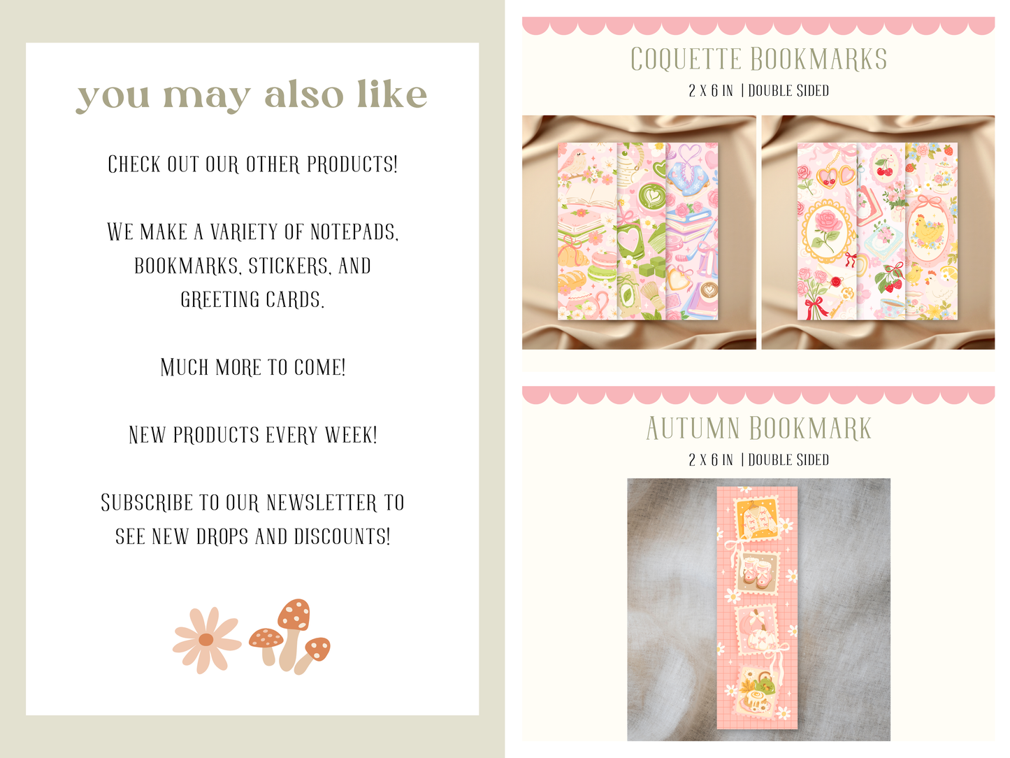 Coquette Bookmarks