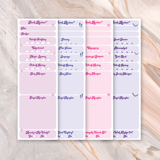 Author Review Bookmarks