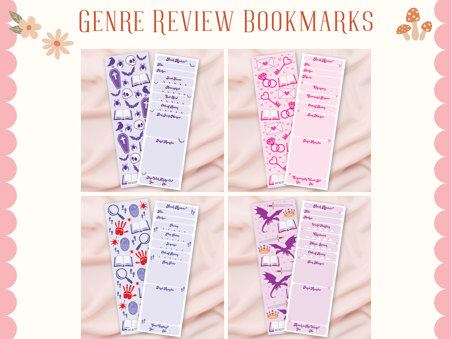 Genre Review Bookmarks