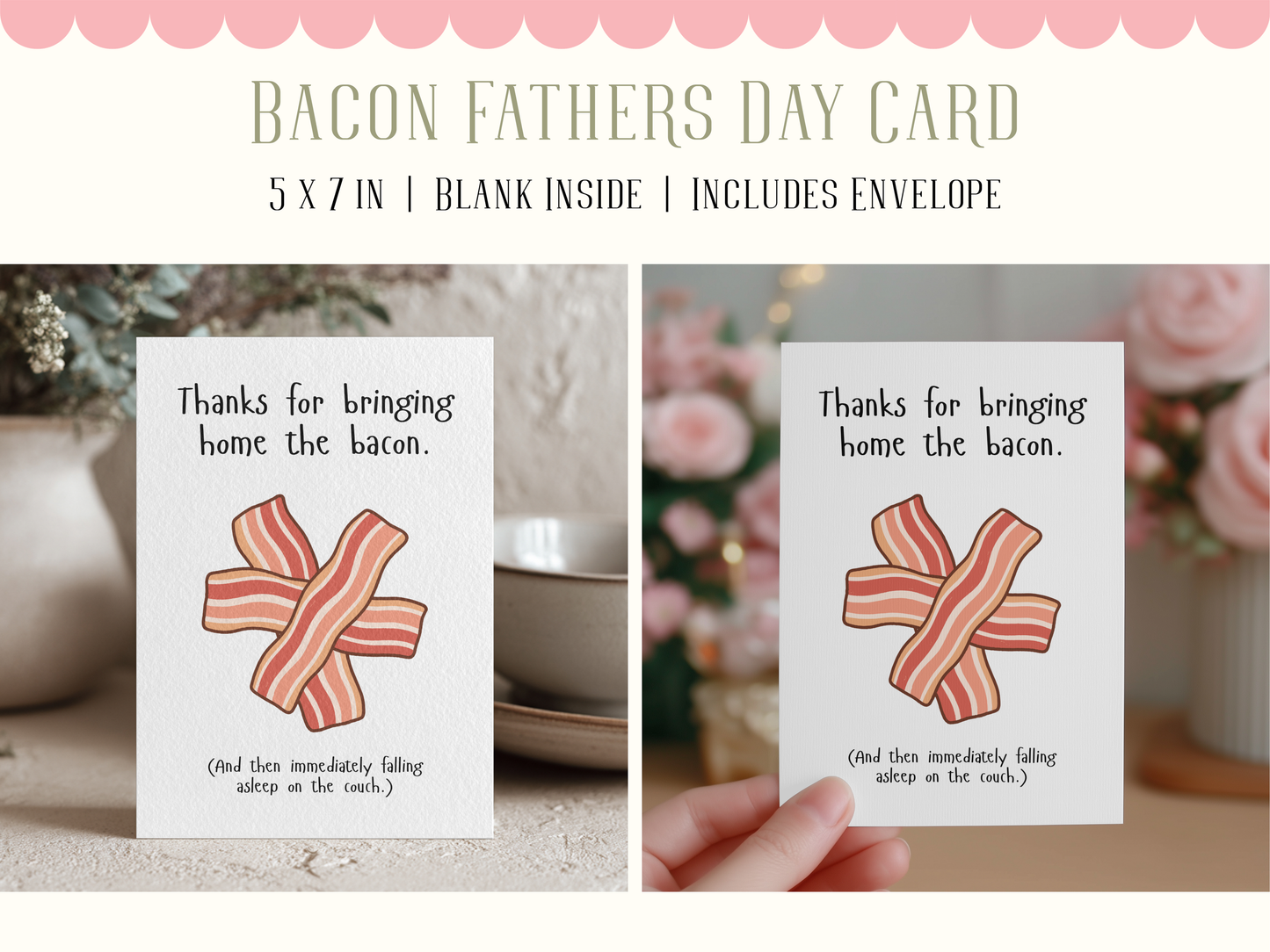 Bacon Father's Day Card