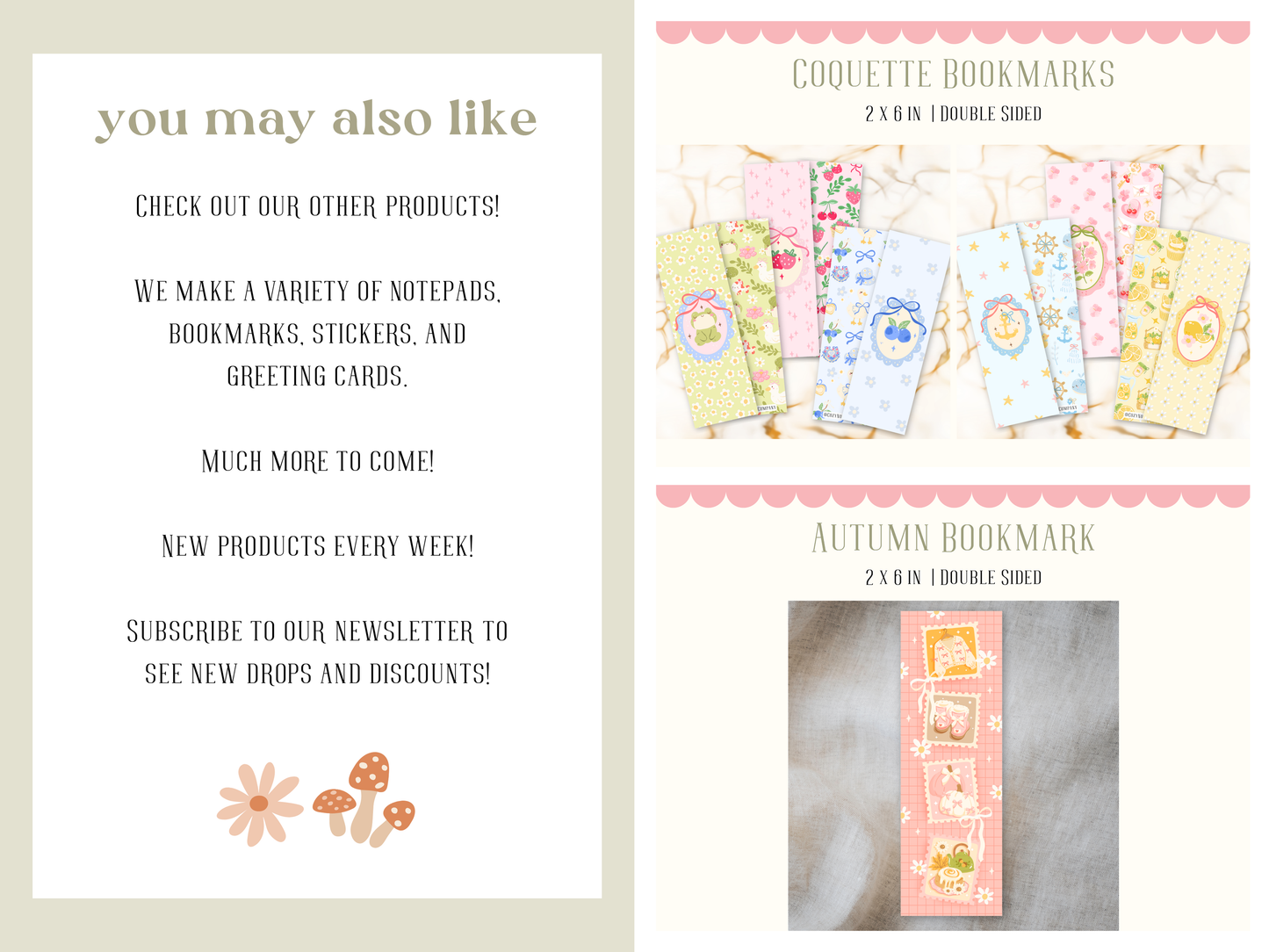 Coquette Bookmarks