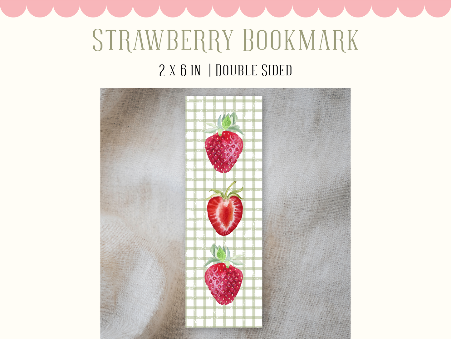 Strawberry Bookmark