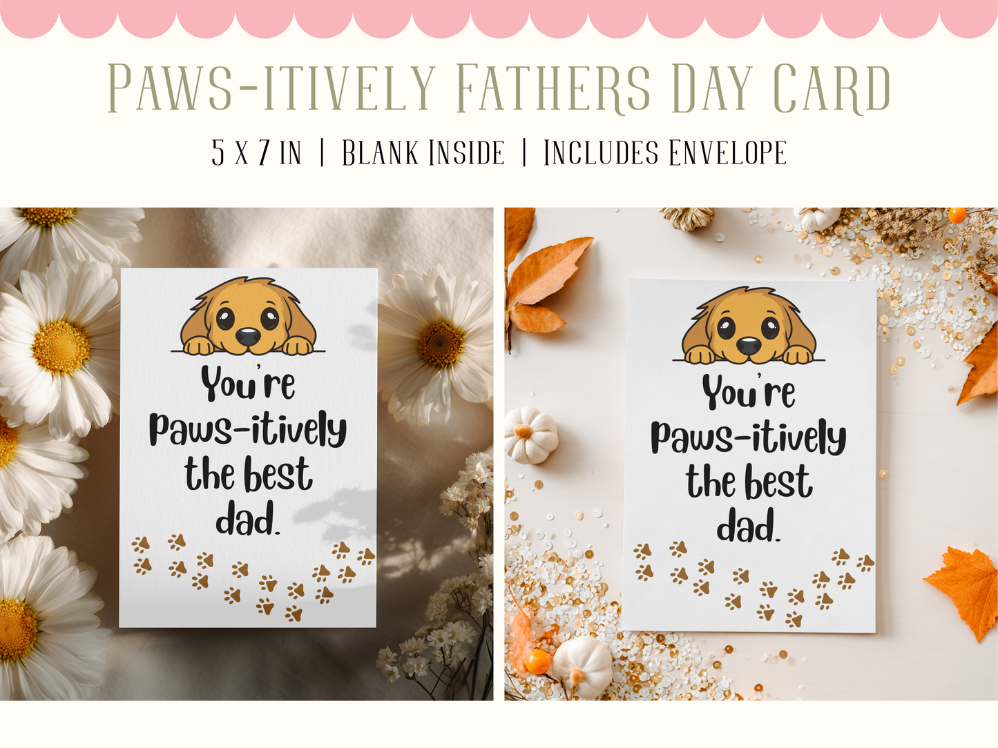 Paws-itively The Best Father's Day Card