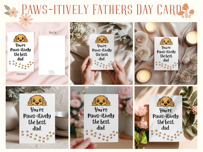 Paws-itively The Best Father's Day Card