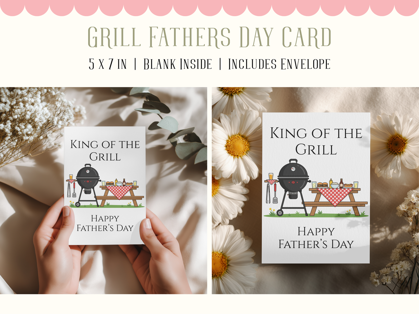 King Of The Grill Father's Day Card