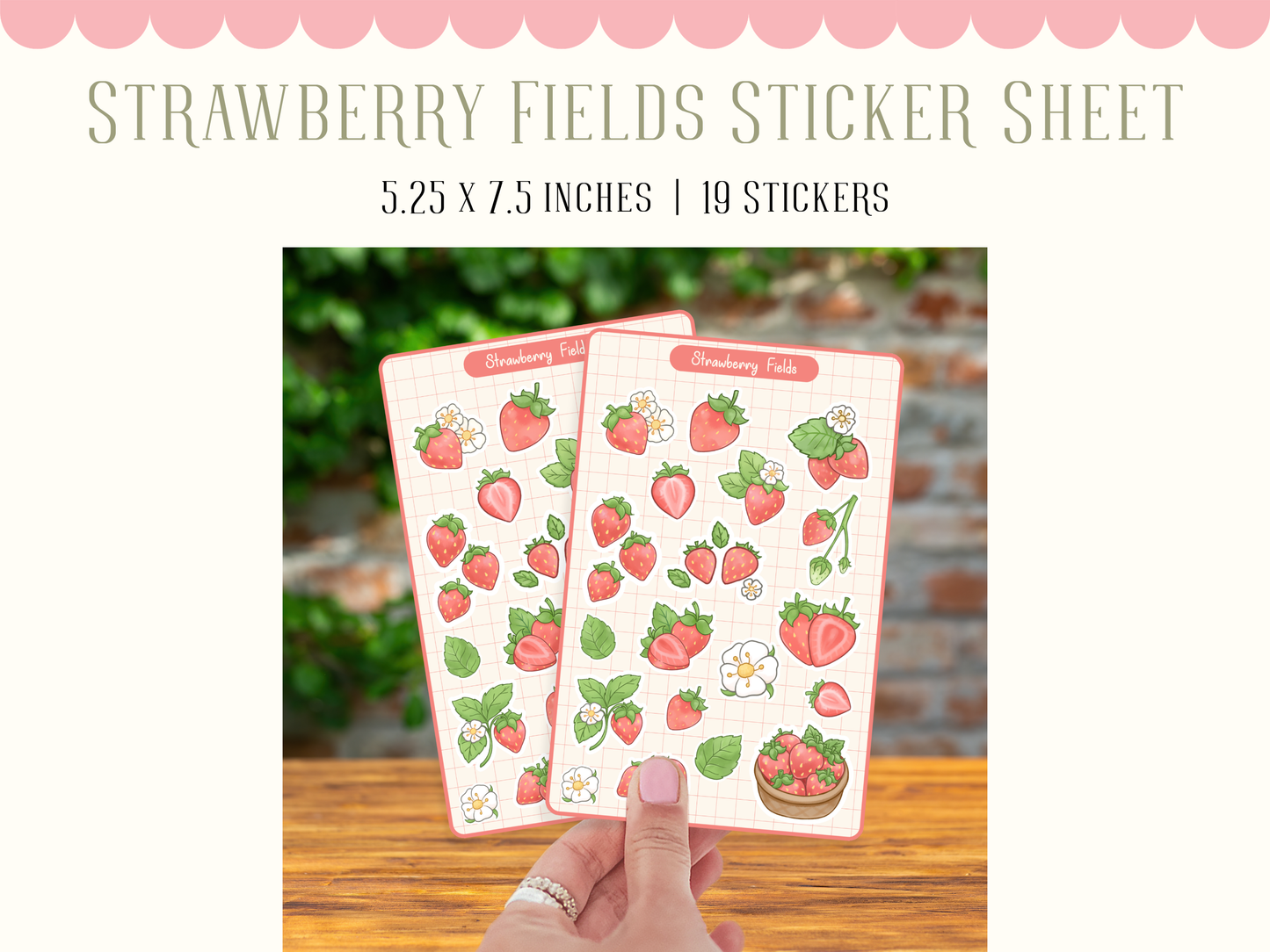Strawberry Fields Sticker Sheet