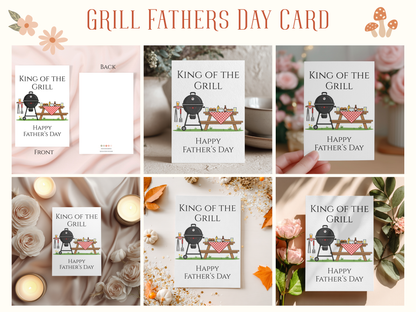 King Of The Grill Father's Day Card