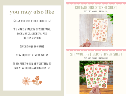 Spring Kitten Sticker Sheet