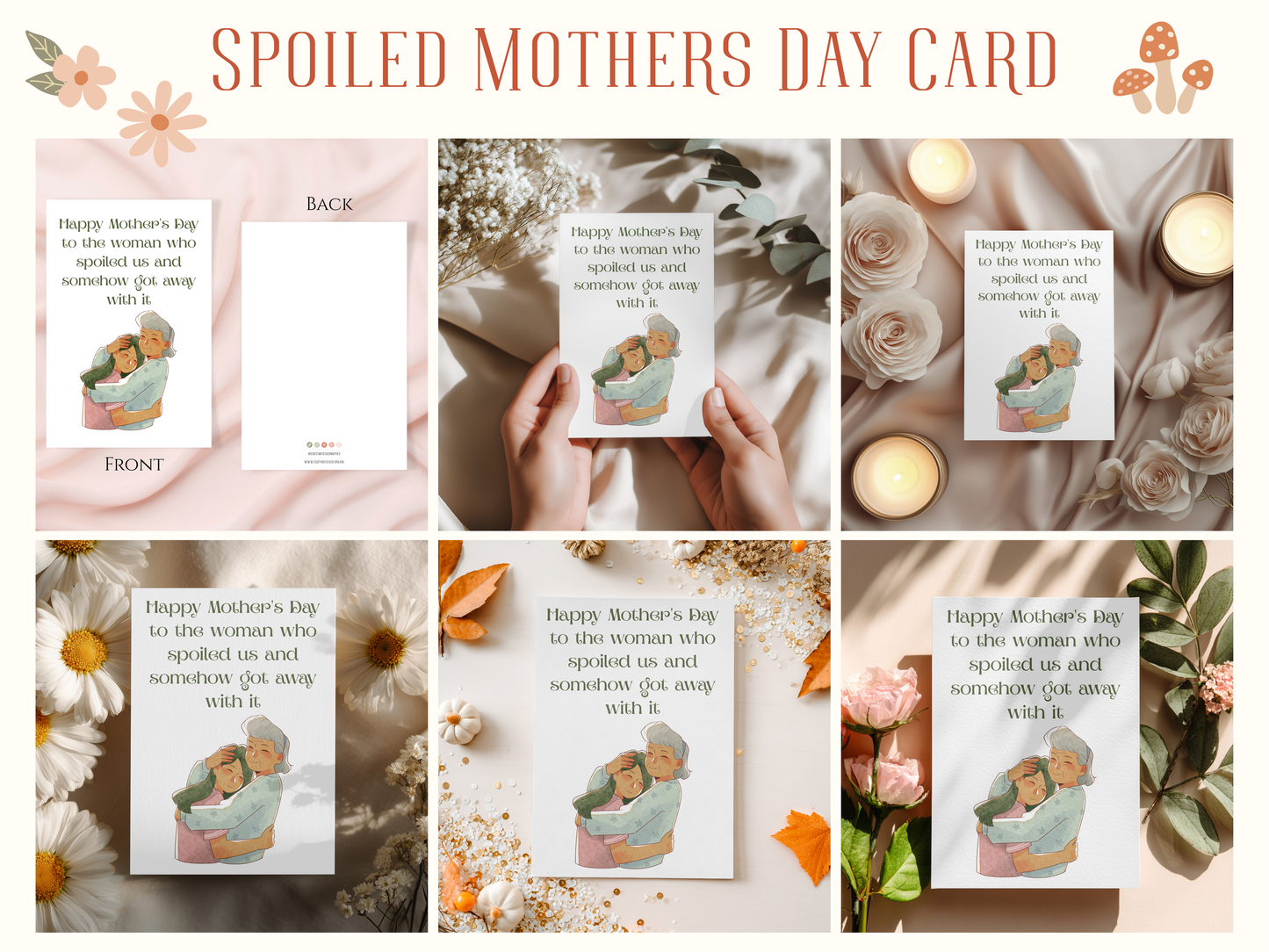 Spoiled Mother's Day Card