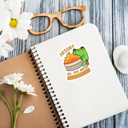 Froggo Arson Glossy Sticker
