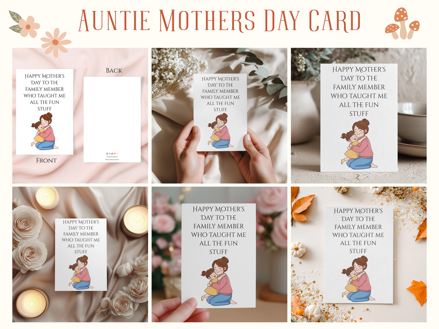 Auntie Mother's Day Card