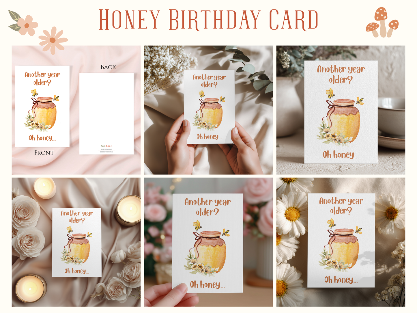 Oh Honey Birthday Card