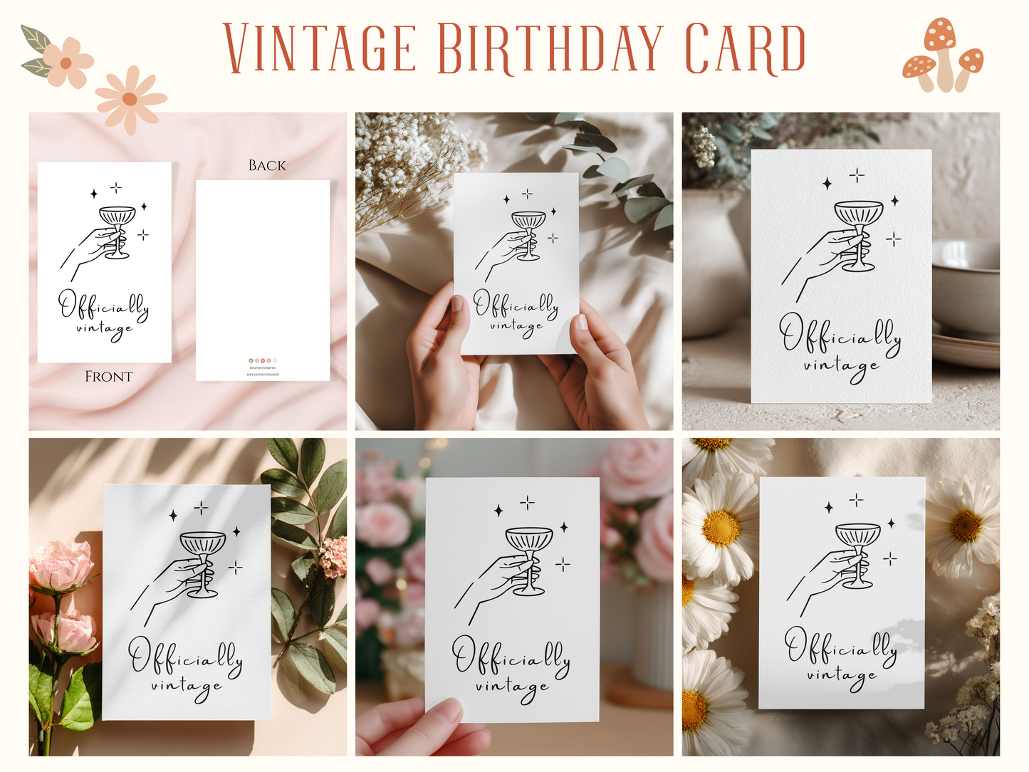 Officially Vintage Birthday Card