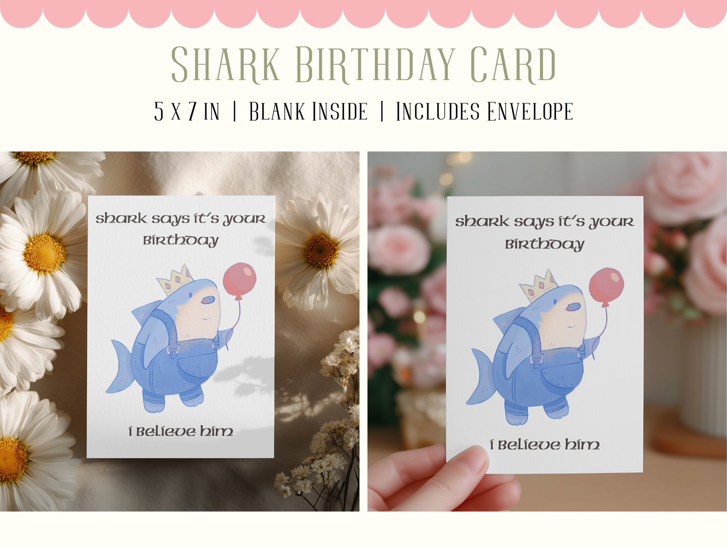 Shark Says It's Your Birthday Card