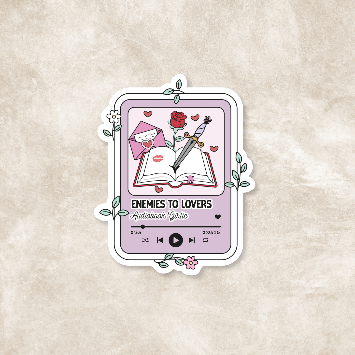 Audiobook Glossy Stickers