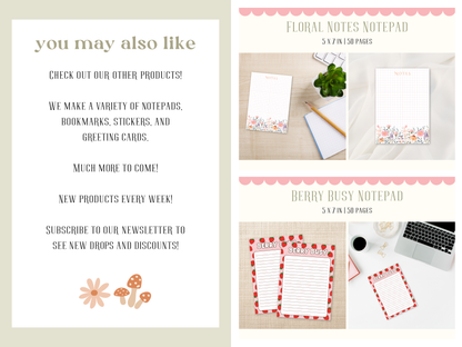 Summer Notes Notepad