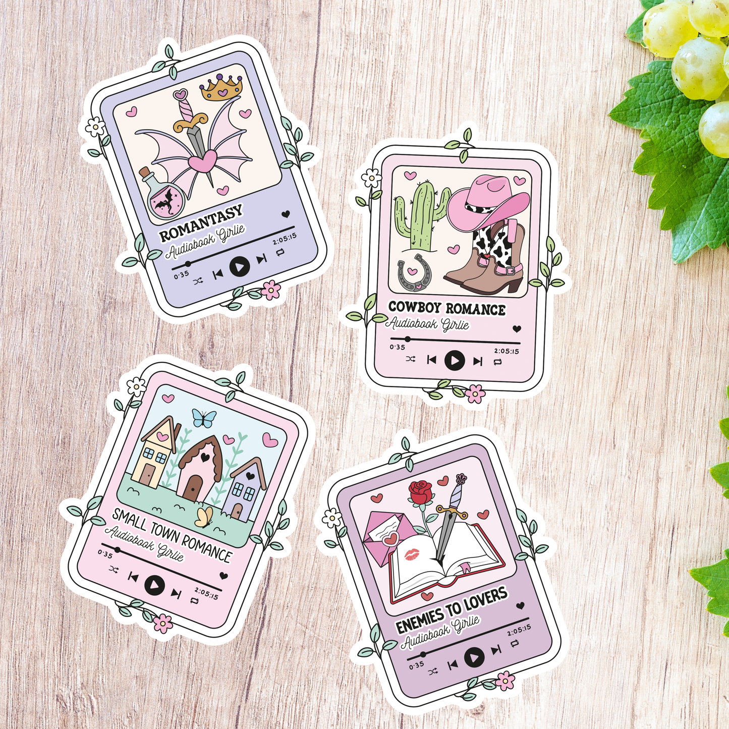Audiobook Glossy Stickers
