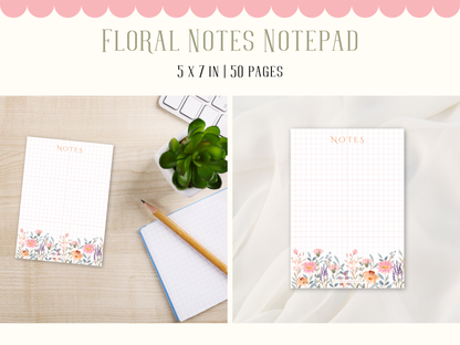 Floral Notes Notepad