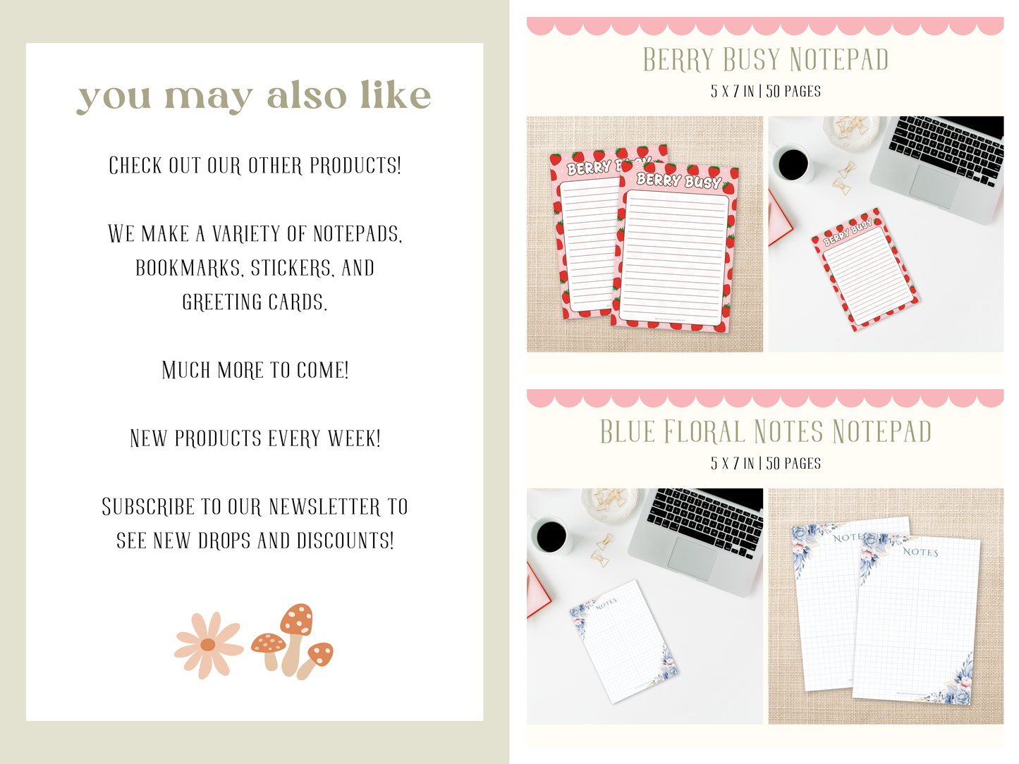 Floral Notes Notepad