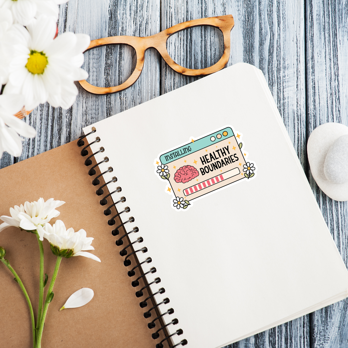 Healthy Boundaries Glossy Sticker