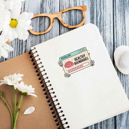 Healthy Boundaries Glossy Sticker