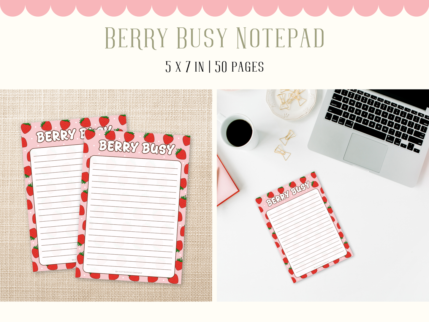 Berry Busy Notepad