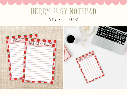Berry Busy Notepad
