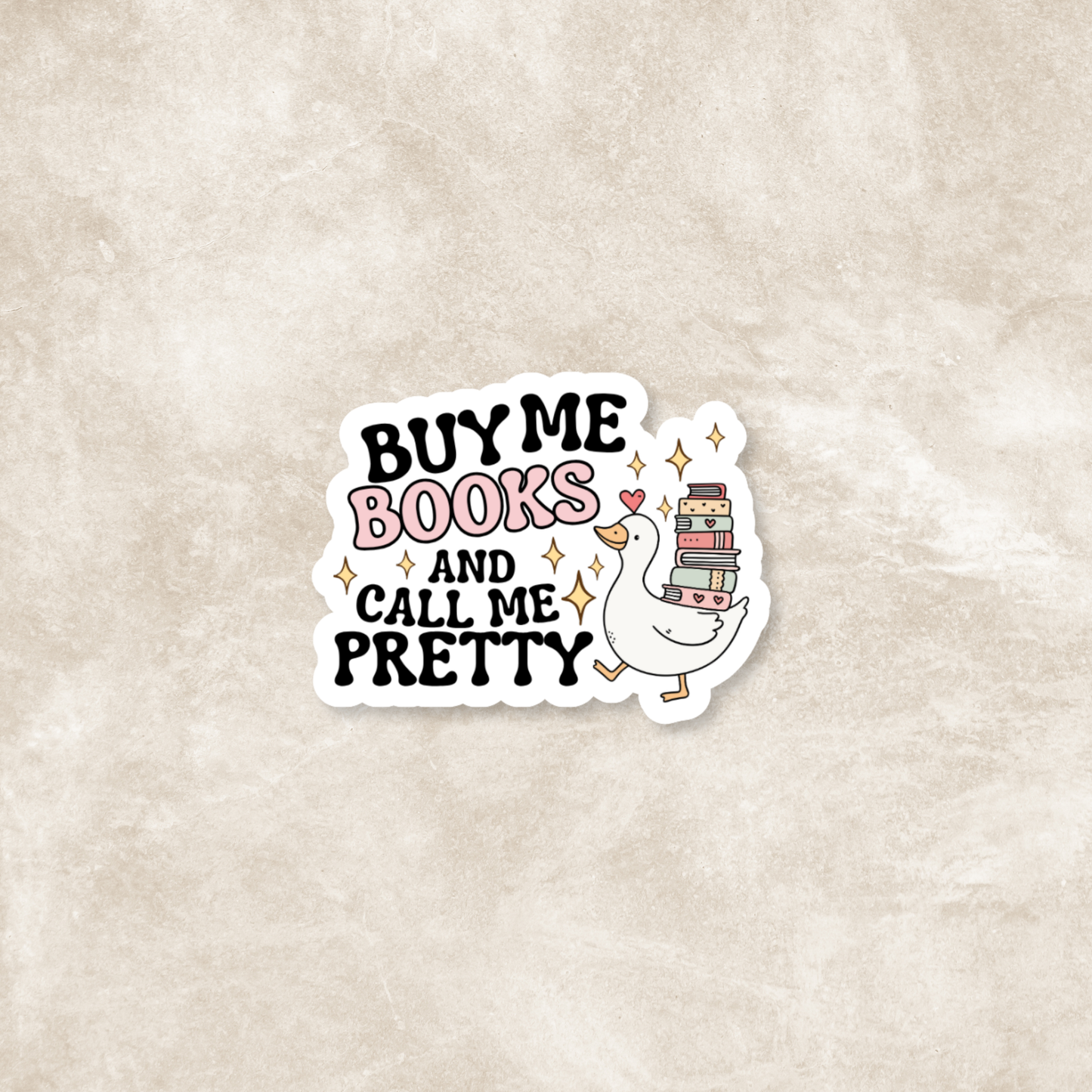 Buy Me Books Glossy Sticker