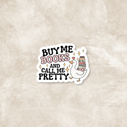 Buy Me Books Glossy Sticker
