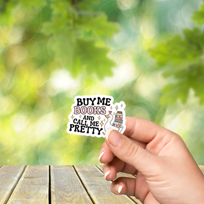 Buy Me Books Glossy Sticker
