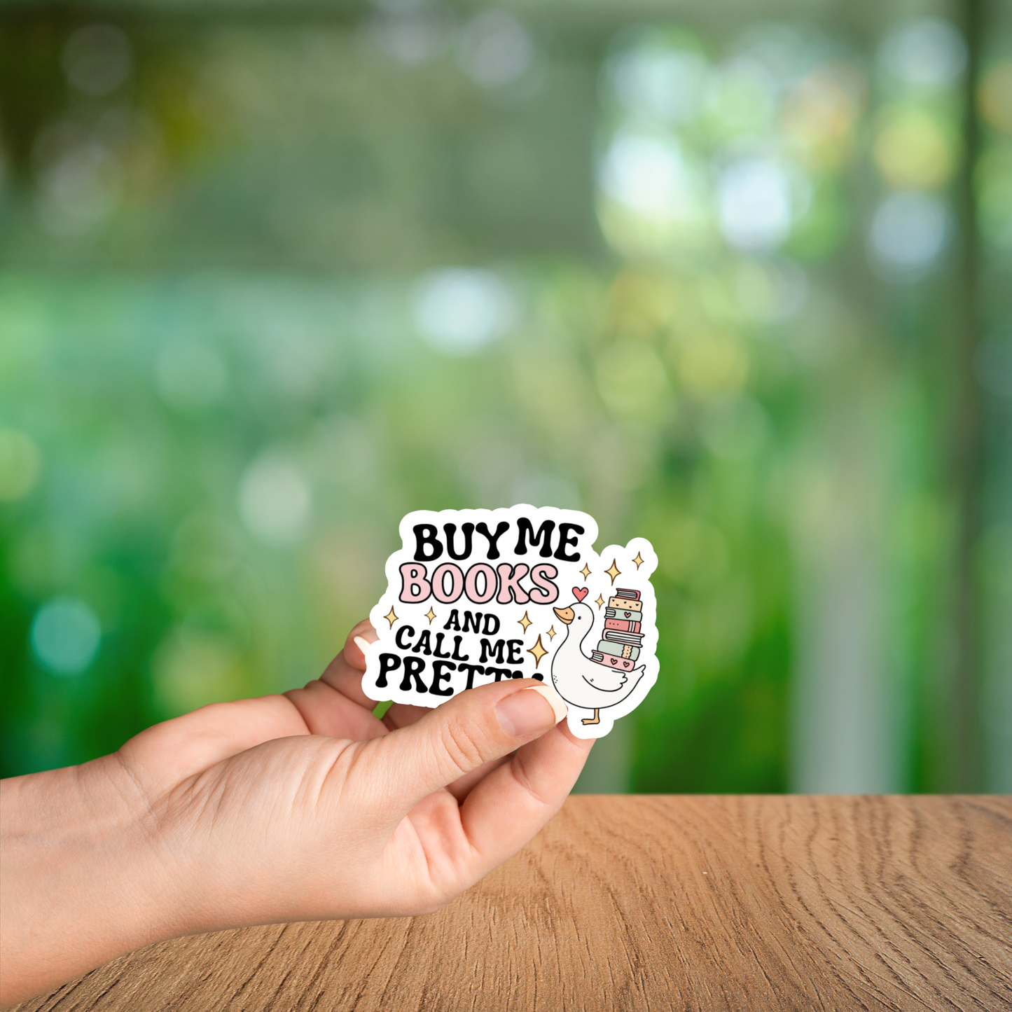 Buy Me Books Glossy Sticker