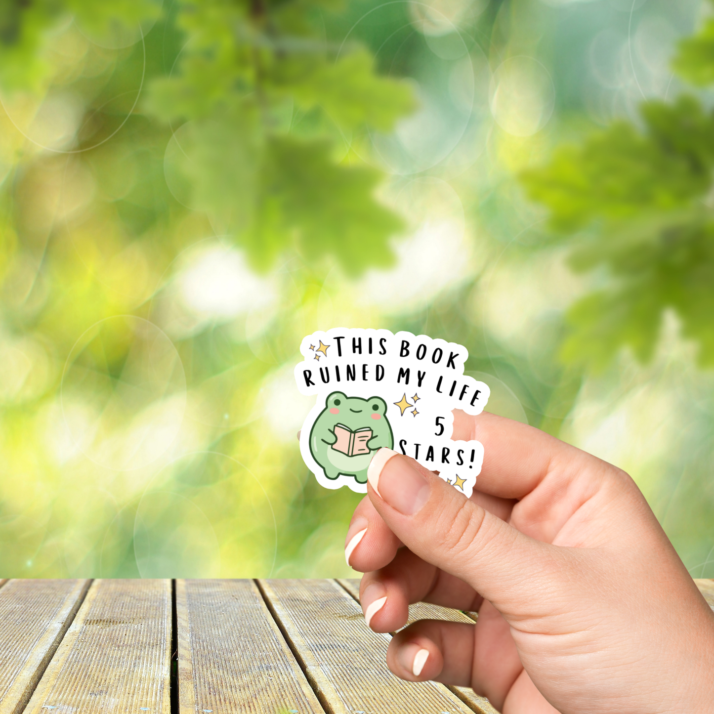 This Book Ruined My Life, 5 Stars! Glossy Sticker
