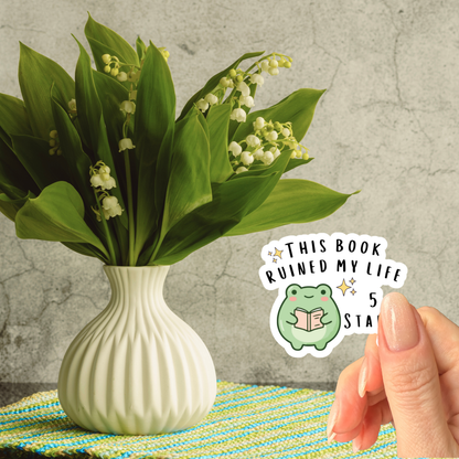 This Book Ruined My Life, 5 Stars! Glossy Sticker