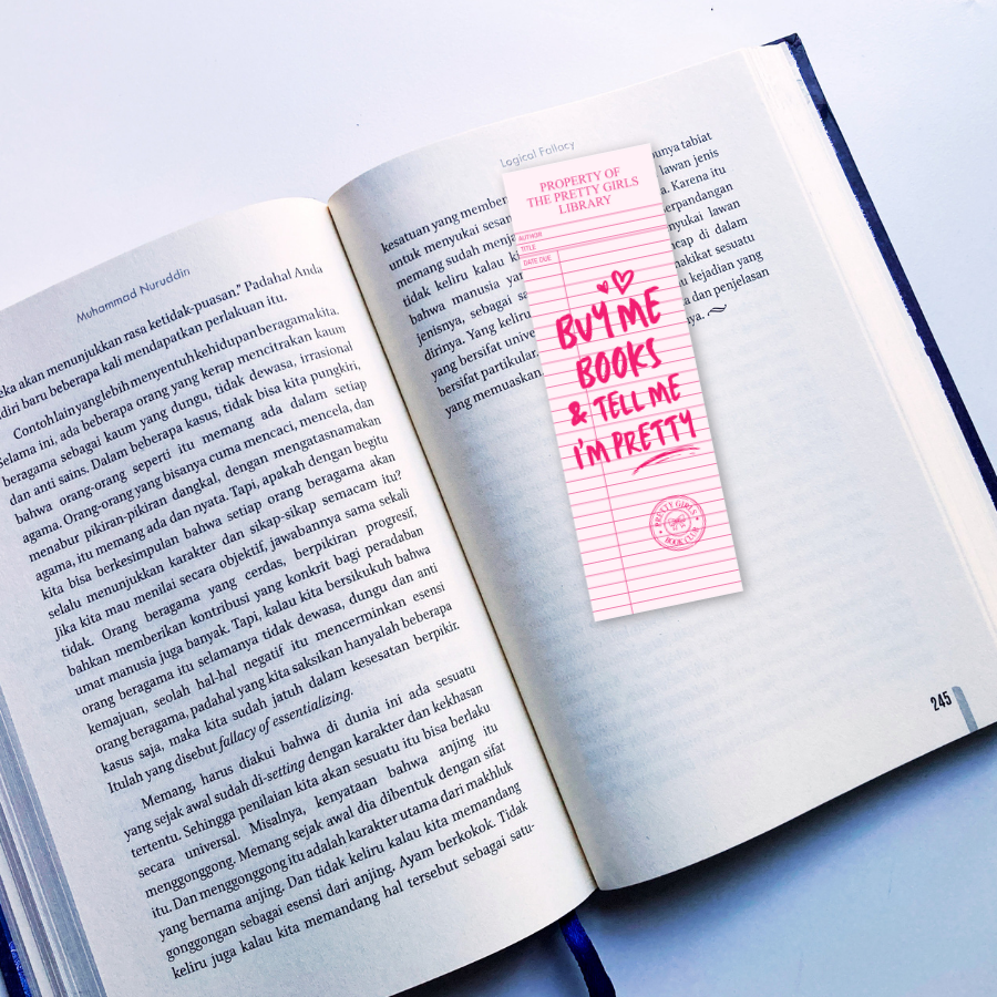 Buy Me Books & Tell Me I'm Pretty Bookmark