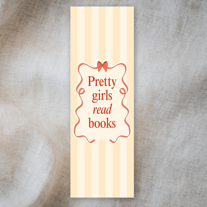 Pretty Girls Read Books Double-Sided Bookmark