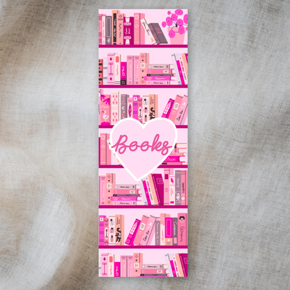 Bookshelf Heart Double-Sided Bookmark