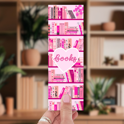 Bookshelf Heart Double-Sided Bookmark