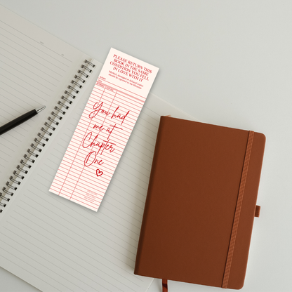 You Had Me At Chapter One Double-Sided Bookmark