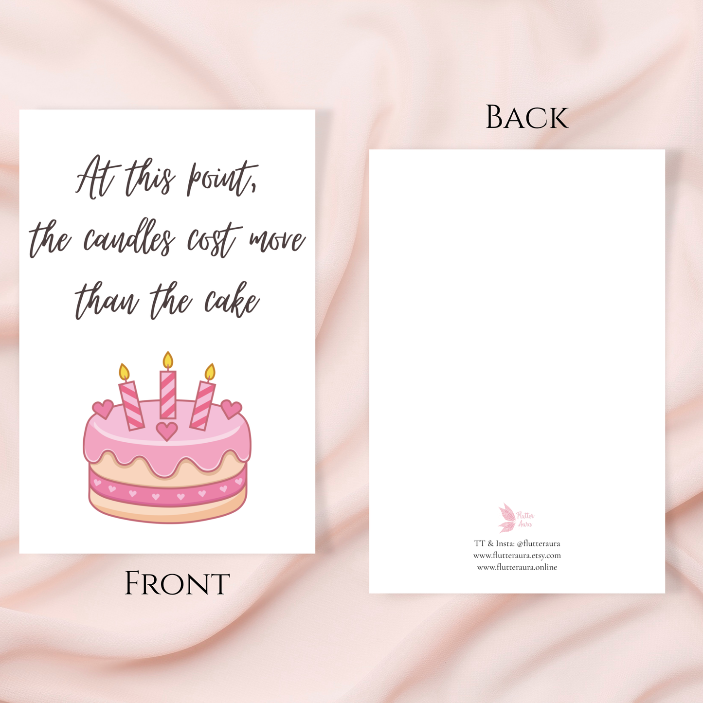 At This Point The Candles Cost More Than The Cake | 4x6 Card with Envelope