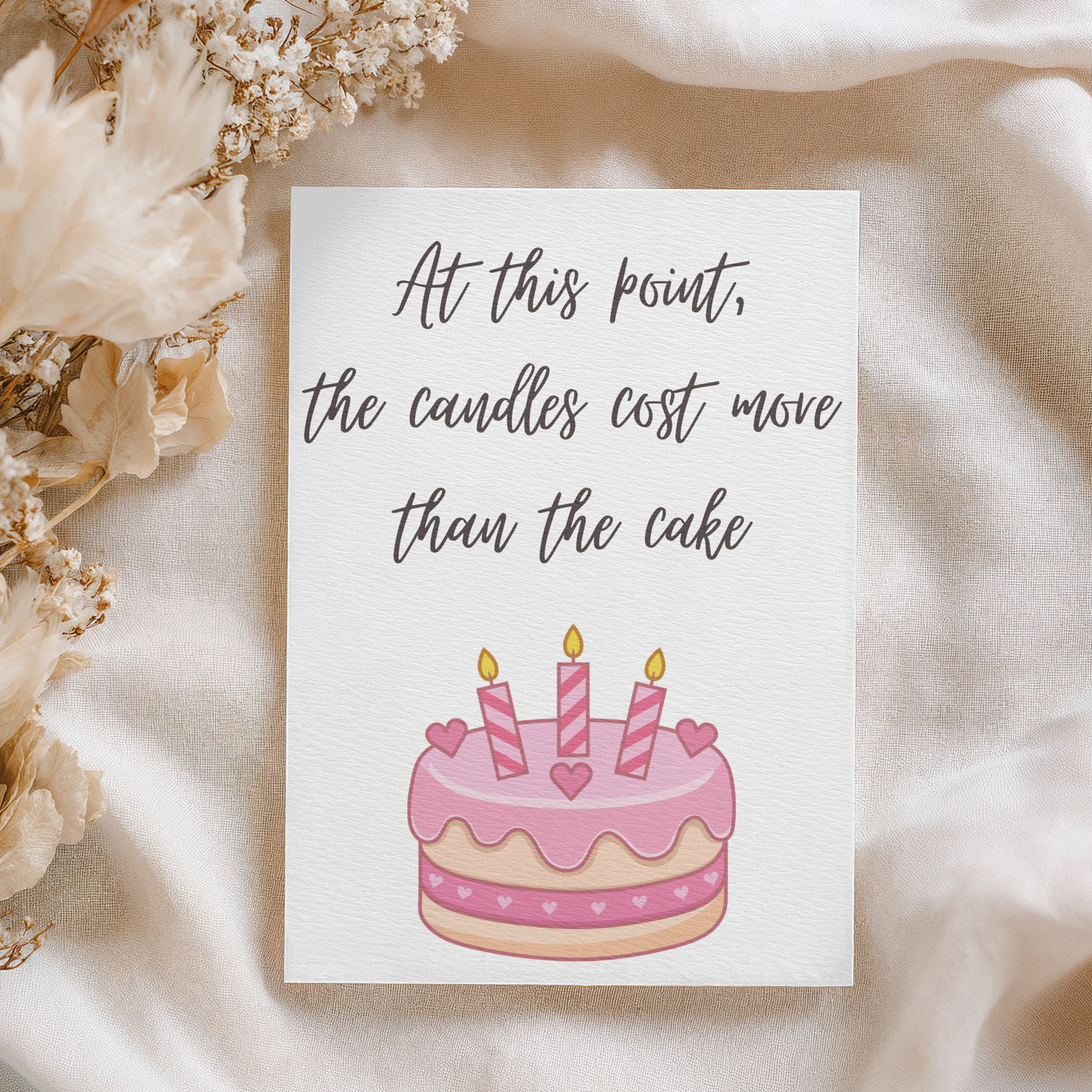 At This Point The Candles Cost More Than The Cake | 4x6 Card with Envelope