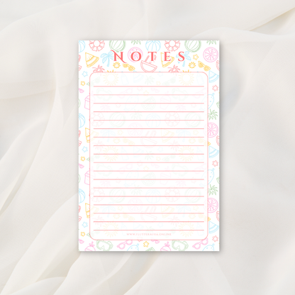 Summer Beach Notepad | 4 x 6 inches