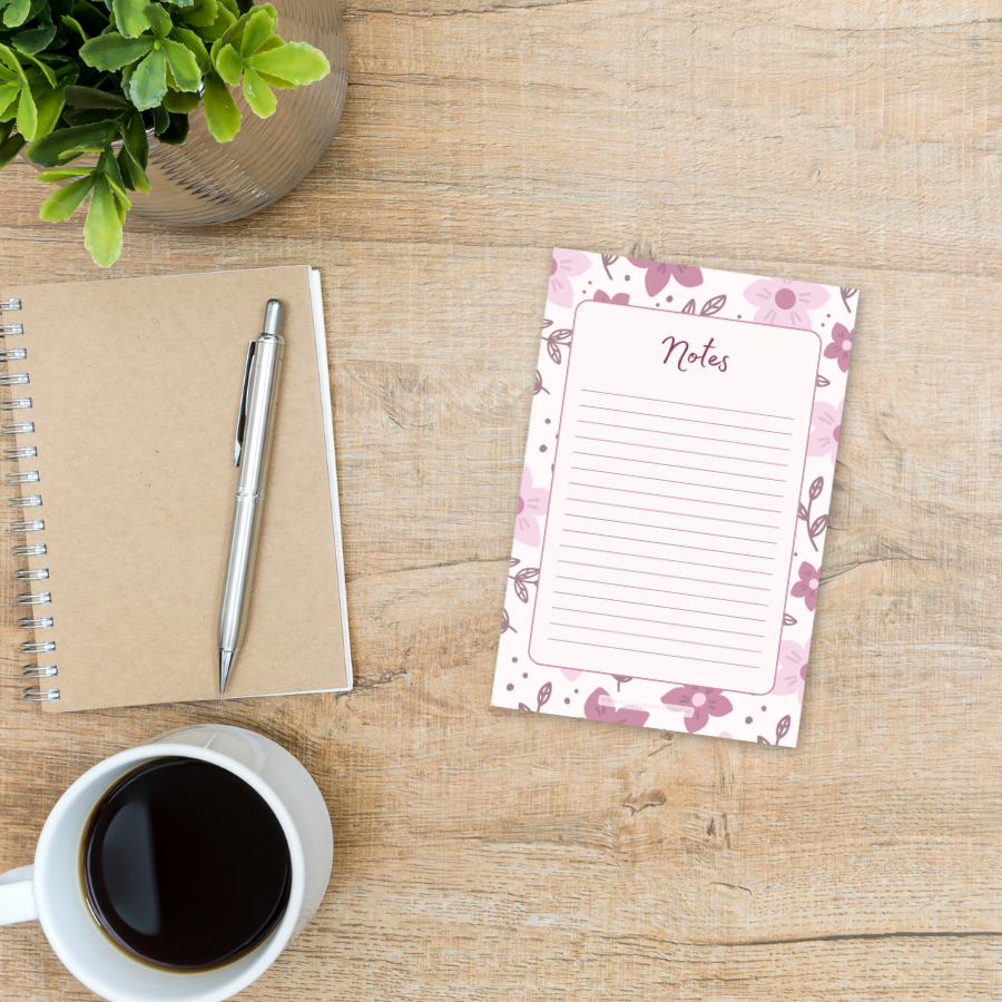 Purple Floral Notes | 4 x 6 inches