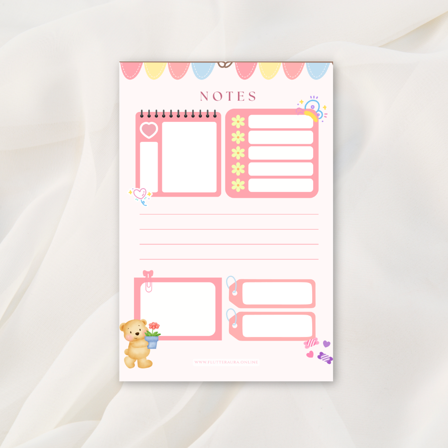 Floral Banner Notes | 4 x 6 inches