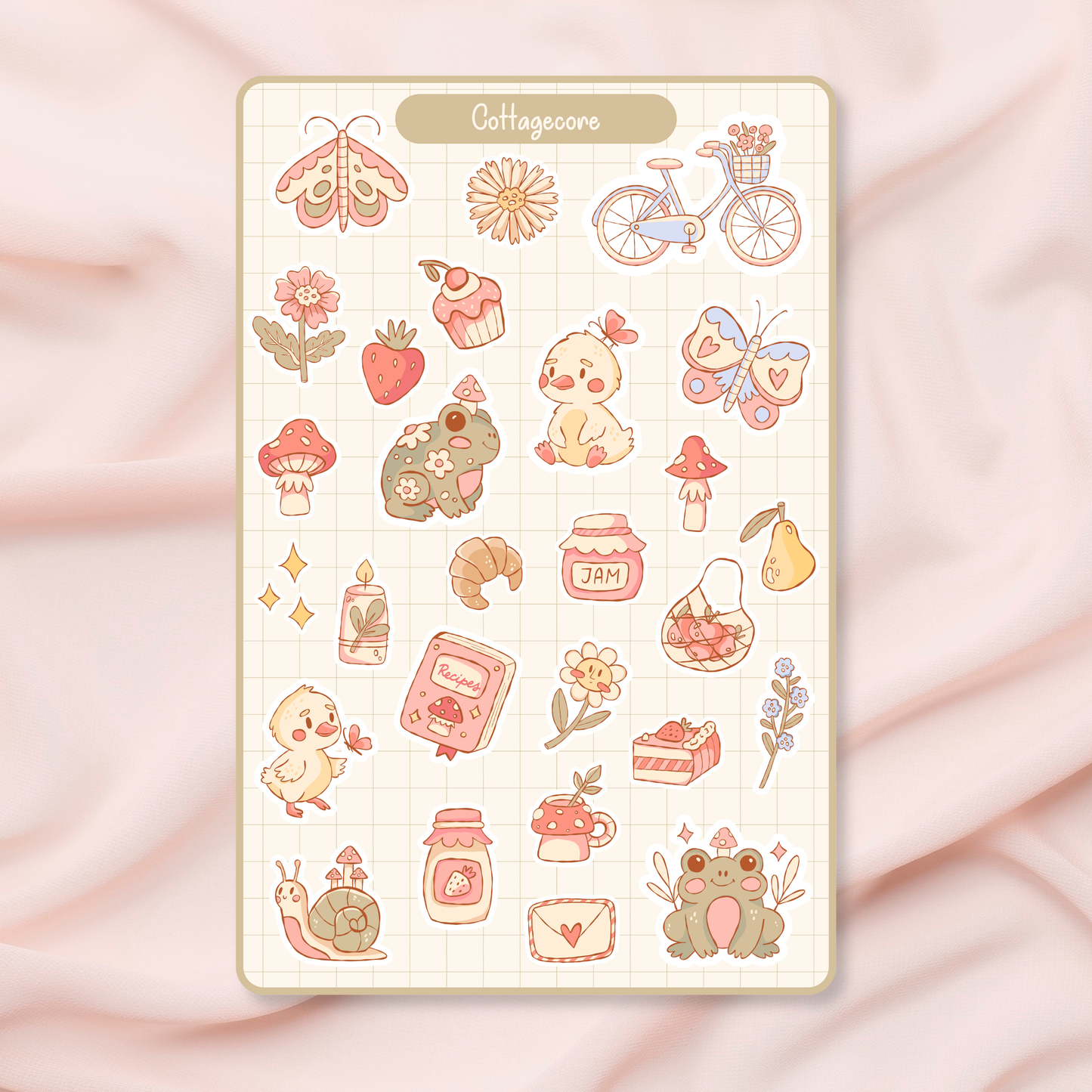 Cottagecore Vinyl Sticker Sheet