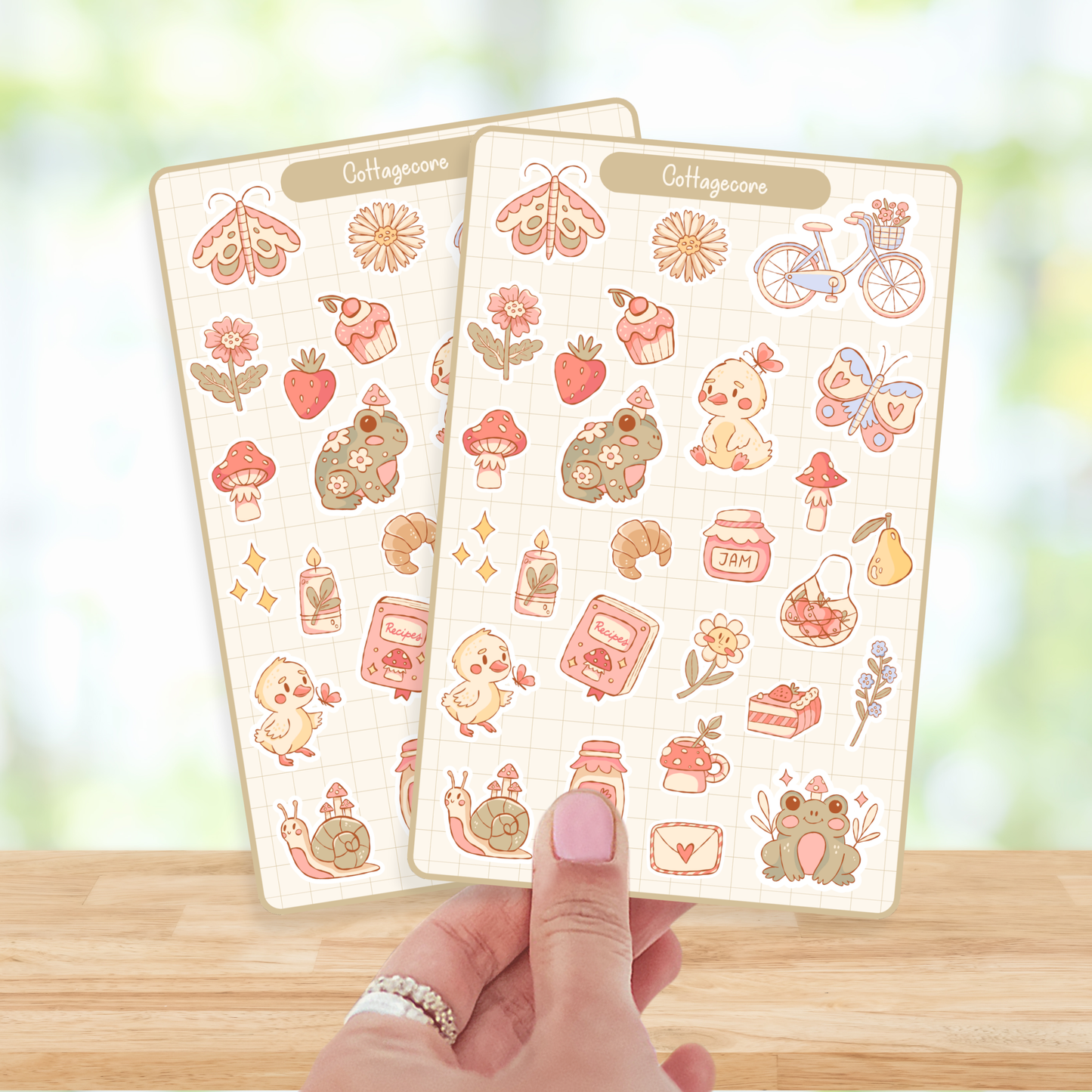 Cottagecore Vinyl Sticker Sheet