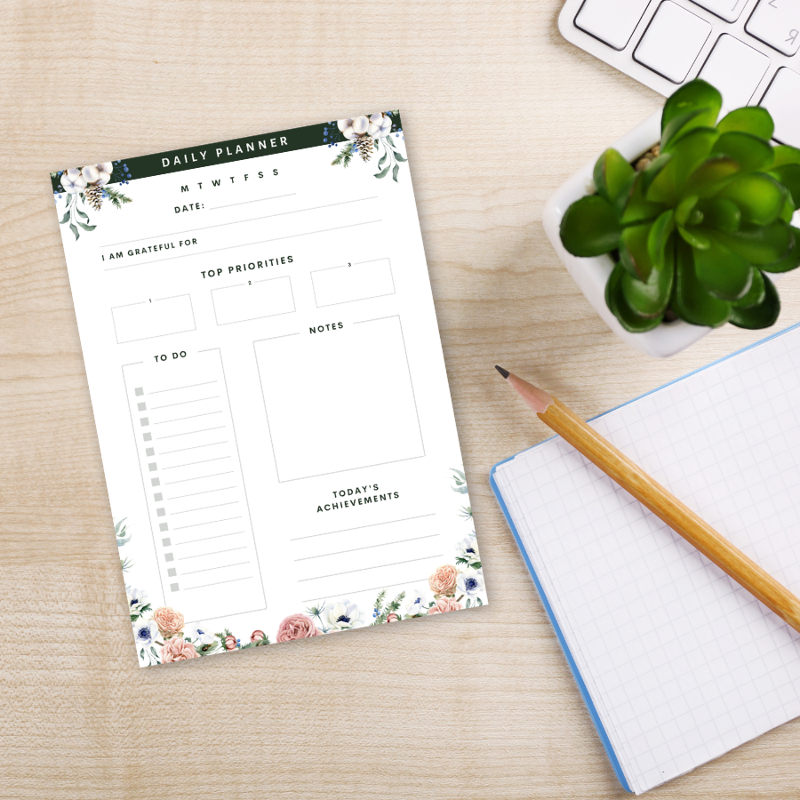 Floral Rabbit Notepad Set