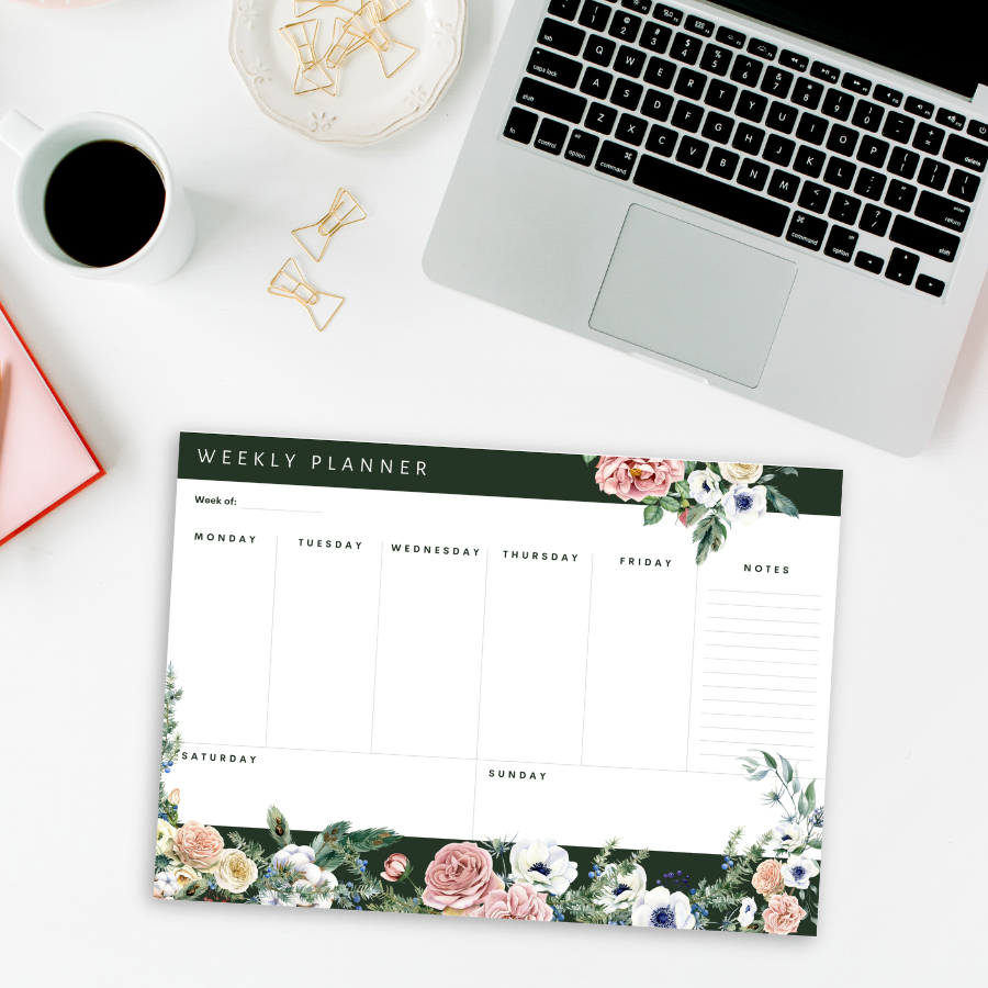 Floral Rabbit Notepad Set