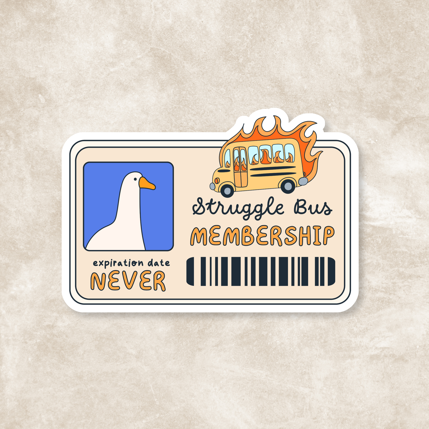 Struggle Bus Vinyl Sticker